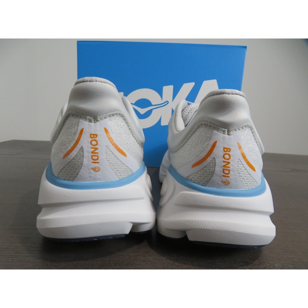 Hoka One One Bondi 9 Mens 9 Shoes Gray Stardust Running Sneaker 1162011 SSTC - Picture 9 of 10